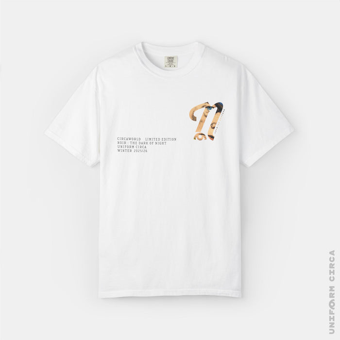 CIRCAWORLD: N BADGE V2 - Crewneck T-Shirt | 100% Cotton | Designed & Printed in California _ UNIFORM CIRCA _Navy