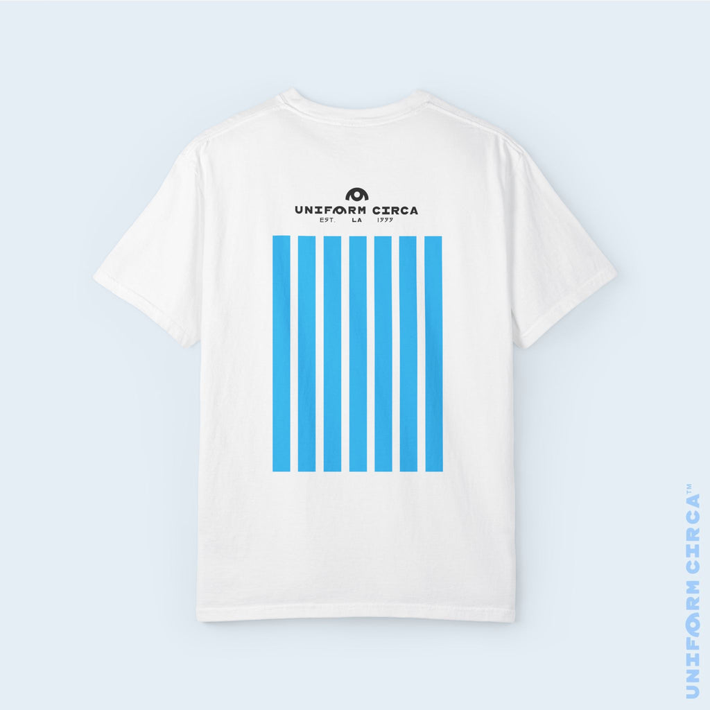 BAR NONE | BLUE | CREWNECK T-SHIRT | Printed