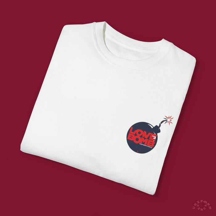 HEART BOMB CREWNECK T-SHIRT | Printed
