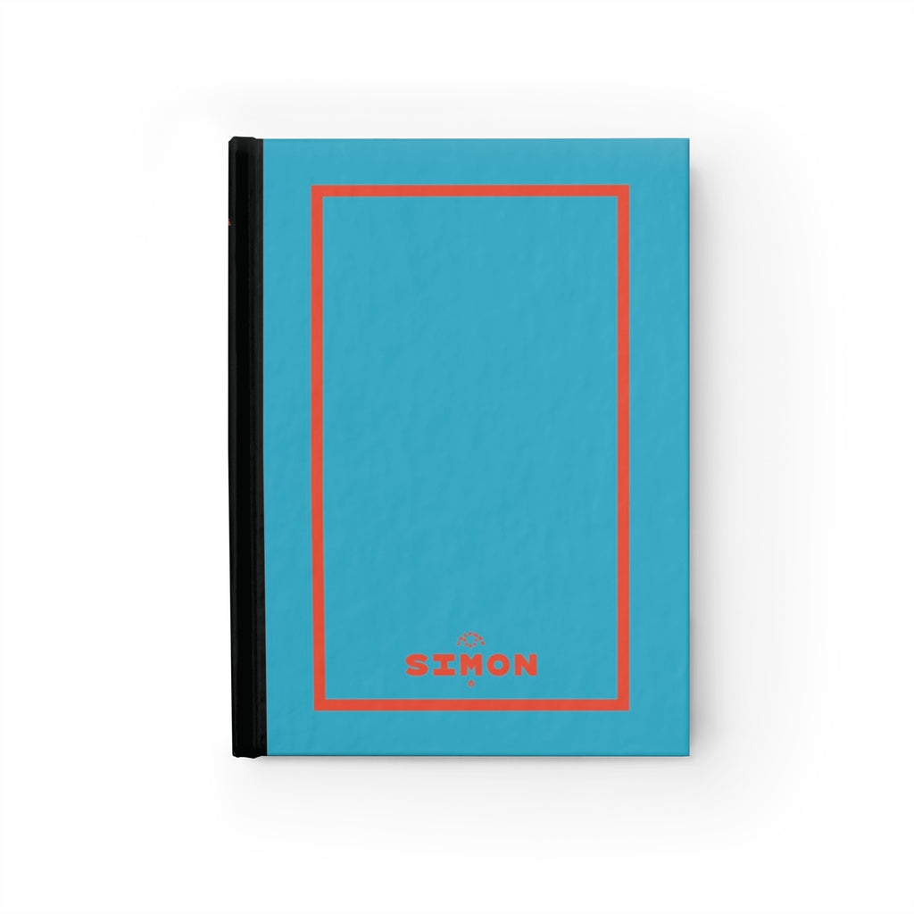SIMON | JOURNAL & NOTEBOOK | Hardcover Blank Pages 5"x7" | Turquoise & Orange