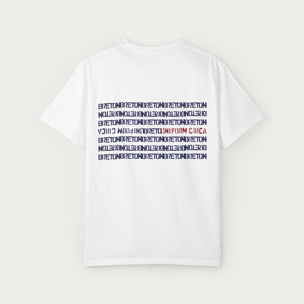 KATYA | BRETON STRIPE CREWNECK T-SHIRT | Navy