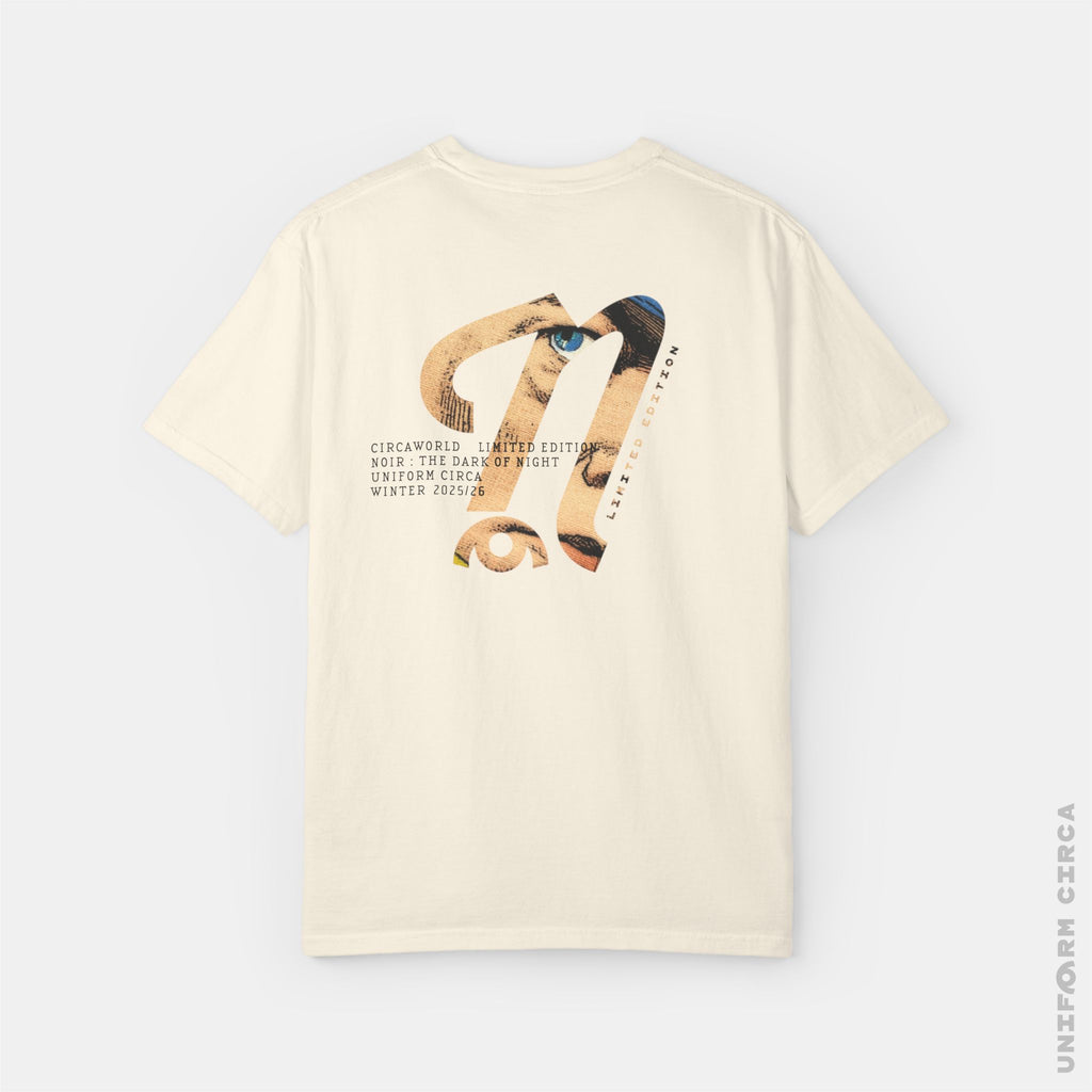 CIRCAWORLD: N BADGE V2 - Crewneck T-Shirt | 100% Cotton | Designed & Printed in California _ UNIFORM CIRCA _Navy