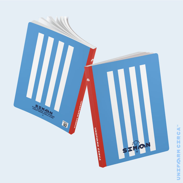 SIMON NOTE & SKETCH JOURNAL | BLACK/WHITE/BLUE (SOFT COVER)