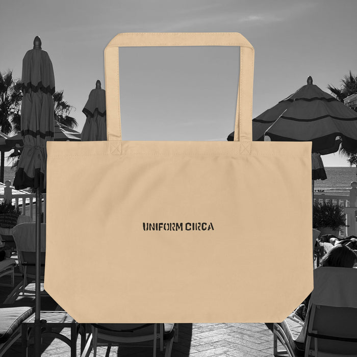 UNIFORM CIRCA Large Eco Tote — Organic Cotton Canvas, Natural/Cream