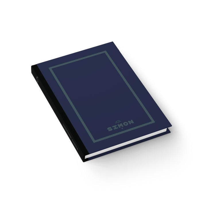 SIMON | JOURNAL & NOTEBOOK | Hardcover Blank Pages 5"x7" | Navy & Slate