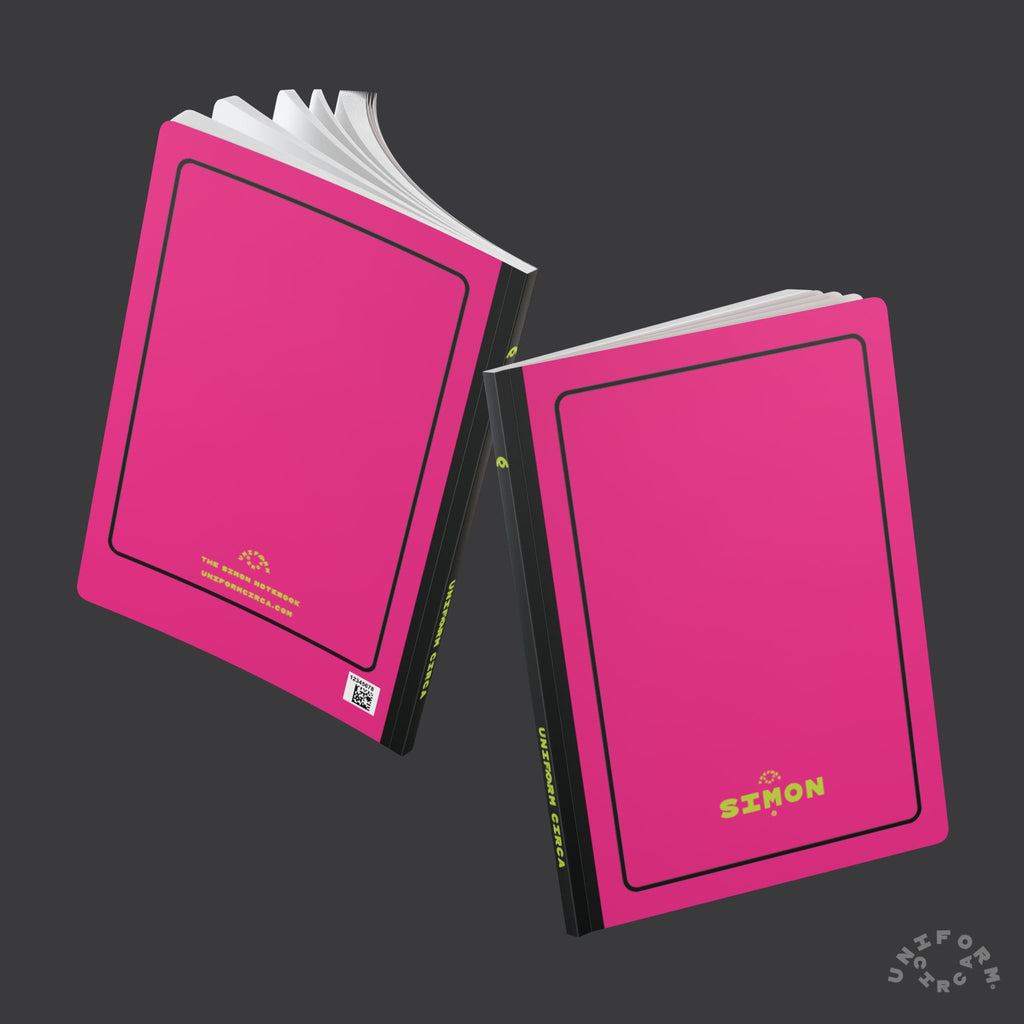 SIMON (LINED) NOTE & SKETCH JOURNAL | Hot Pink/Acid Green/Black