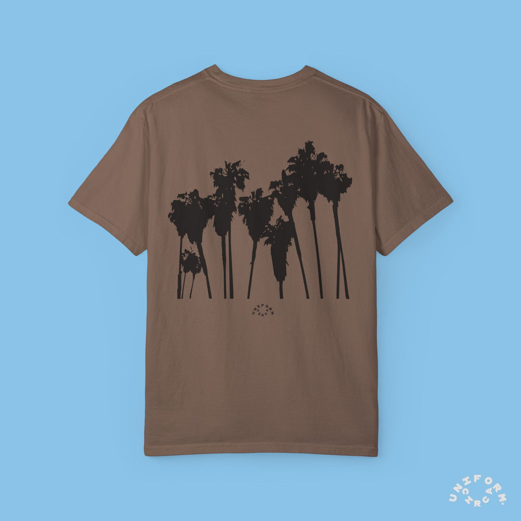 PALMS BLACK CREWNECK T-SHIRT | Printed