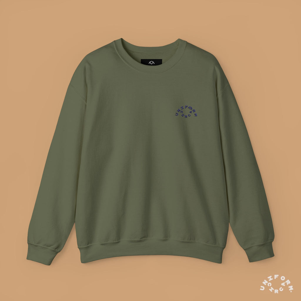 OCULUS LOGO CREWNECK SWEATSHIRT | Navy Embroidery