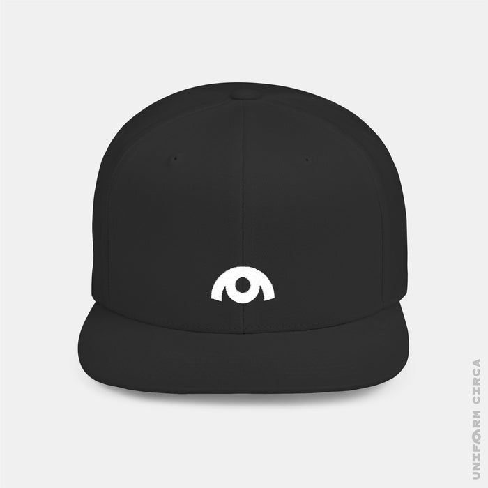 OYSTER LOGO HAT | White Stitch | Flat Bill Snap Back