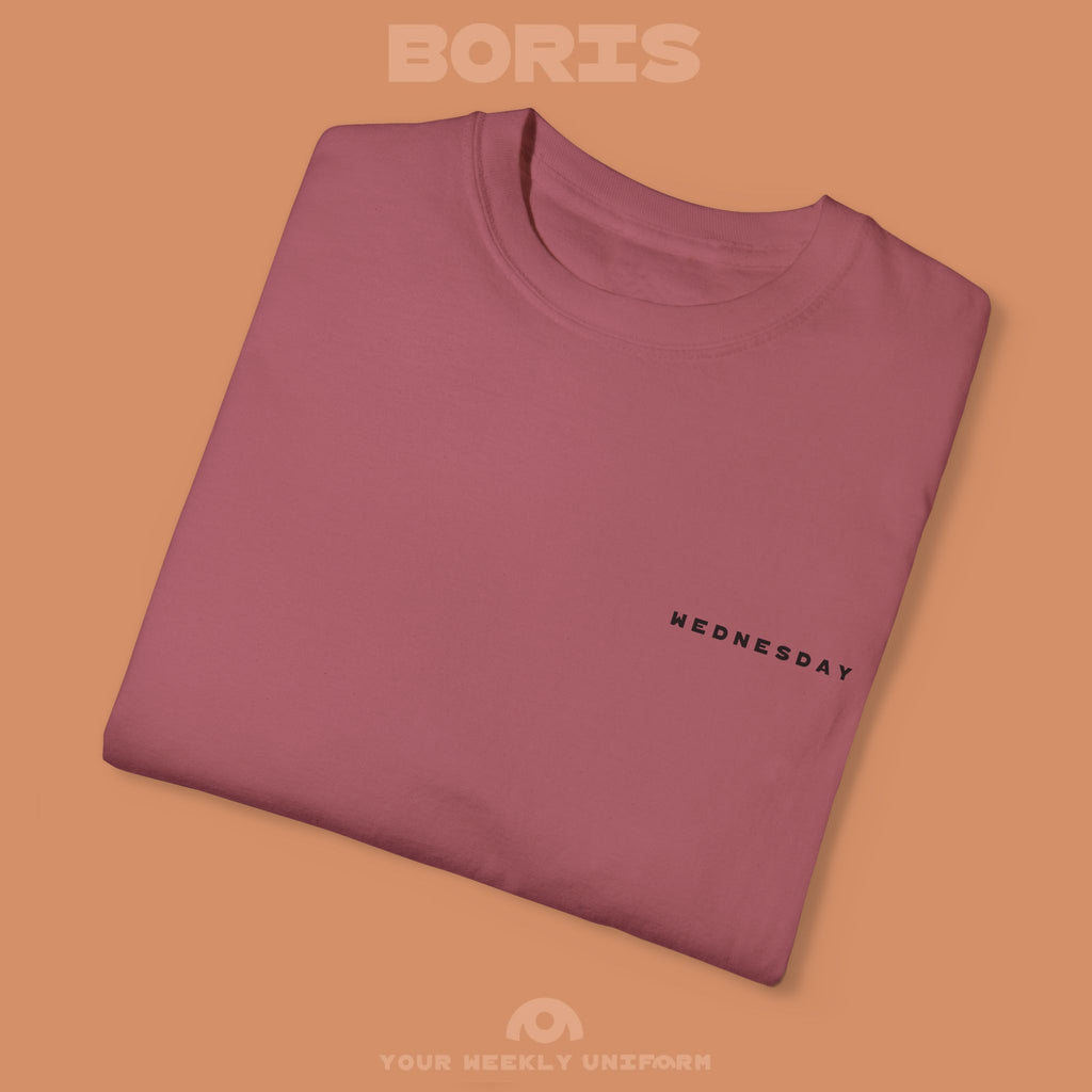 BORIS WEDNESDAY | CREWNECK T-SHIRT | PRINTED BLACK