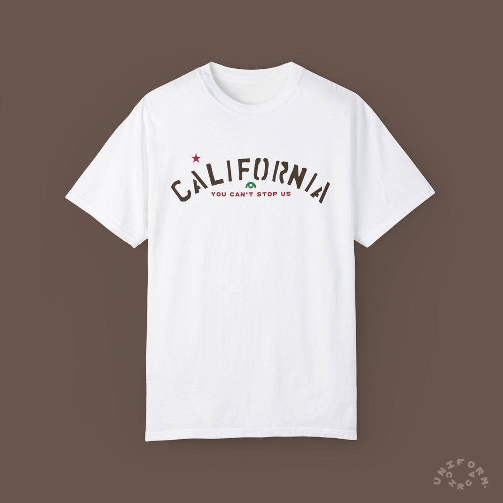 CALIFORNIA CAN'T STOP T-SHIRT | Flag Color Print