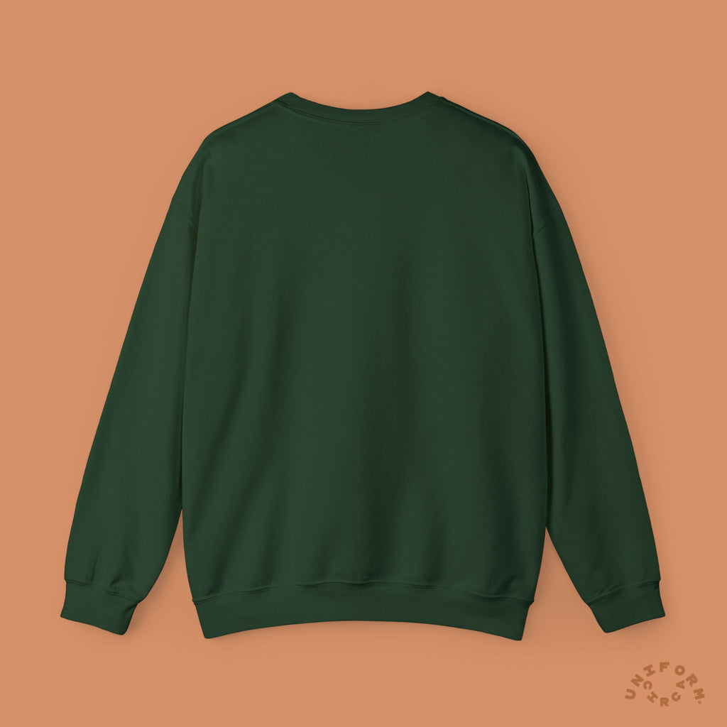 UNIFORM ARC CREWNECK SWEATSHIRT | Red Stitch Embroidery