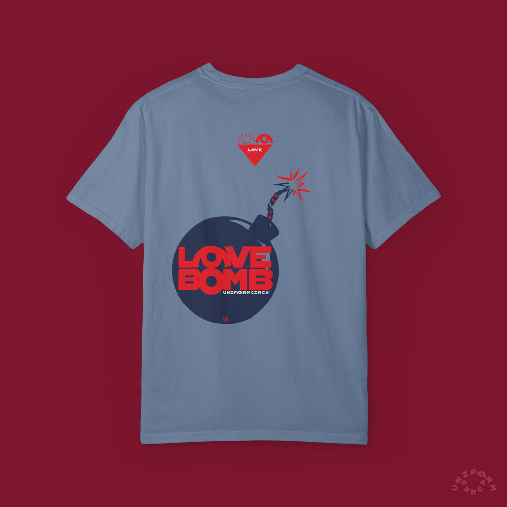HEART BOMB CREWNECK T-SHIRT | Printed