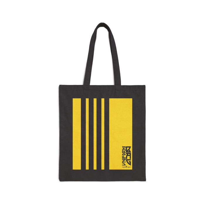 KO4 MAGAZINE BAG | SUNBURST YELLOW | Stylish Cotton Canvas Tote Bag for Everyday Use, Reusable Shopping Bag, Eco-Friendly Gift, Graphic Tote, Fashion Accessories