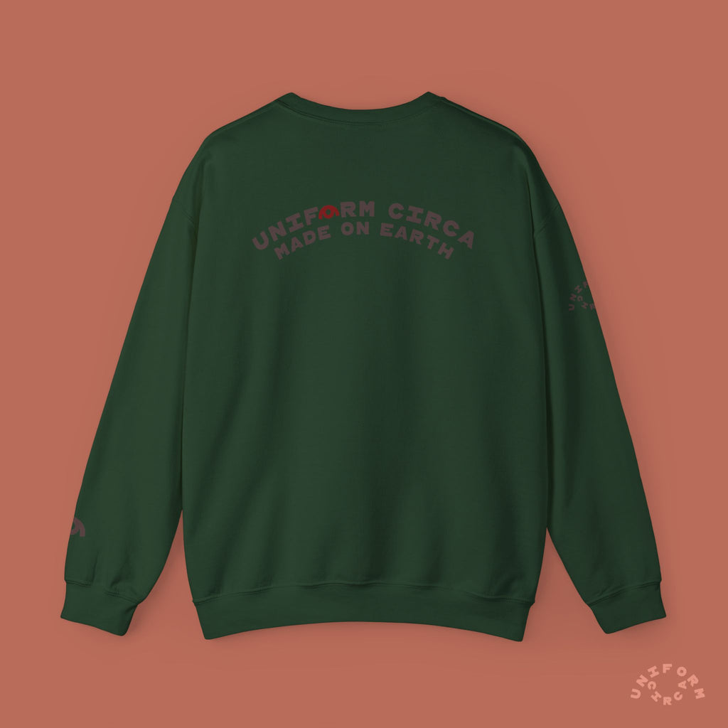 ARC UNIFORM CREWNECK SWEATSHIRT | PRINTED MOCHA