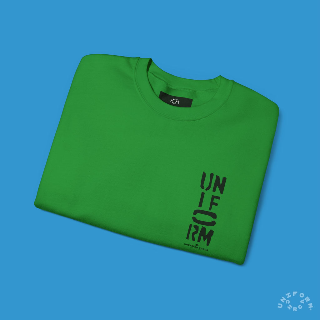 FOUNDATION MARK | CREWNECK SWEATSHIRT | Printed Black