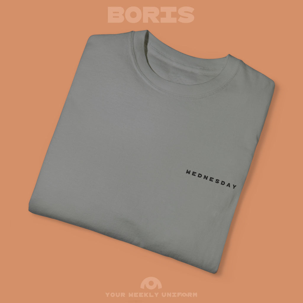 BORIS WEDNESDAY | CREWNECK T-SHIRT | PRINTED BLACK