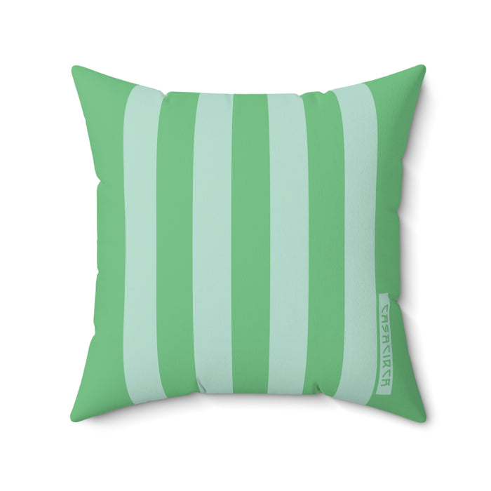 CASACIRCA | REVERSO PILLOW | GREEN/MINT | Stylish Faux Suede Pillow - Home Decor, Cozy Living Room, Gift Idea, Nautical Theme, Interior Design Accents