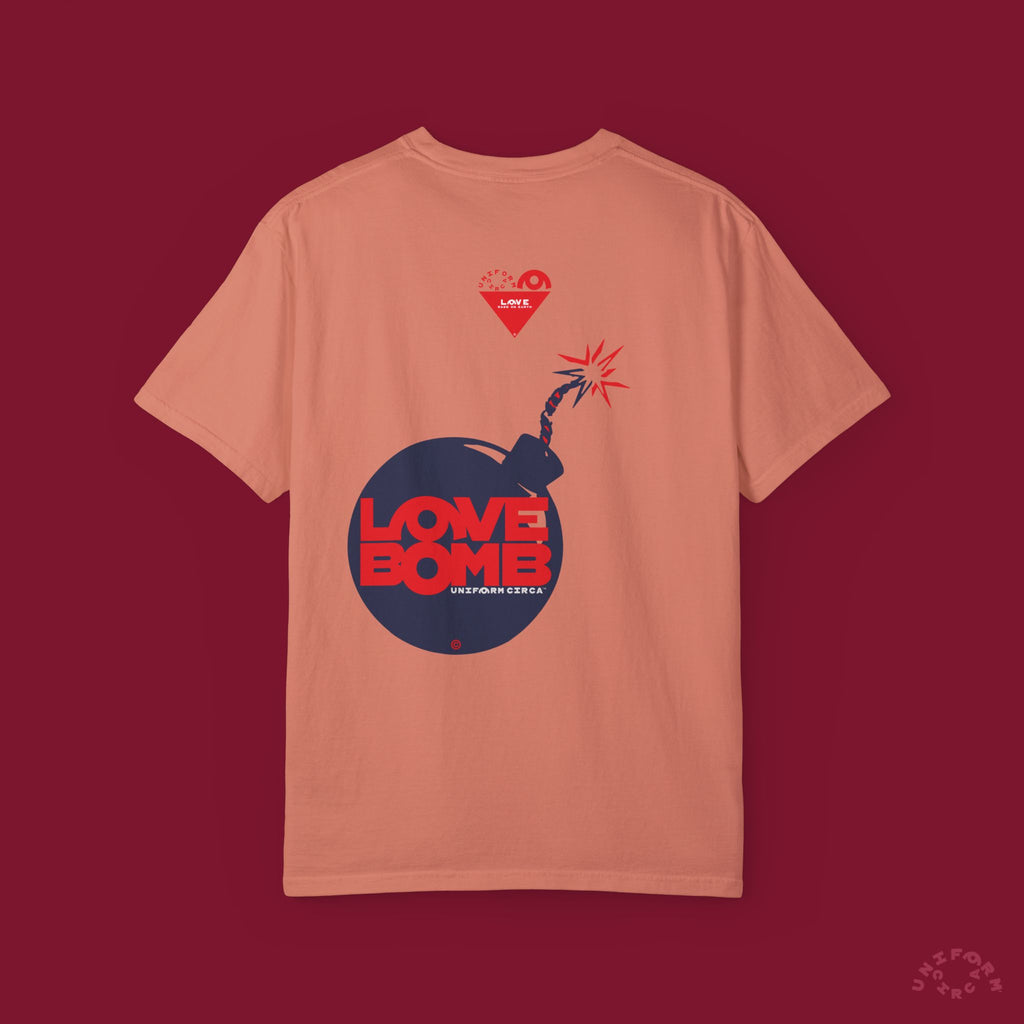 HEART BOMB CREWNECK T-SHIRT | Printed
