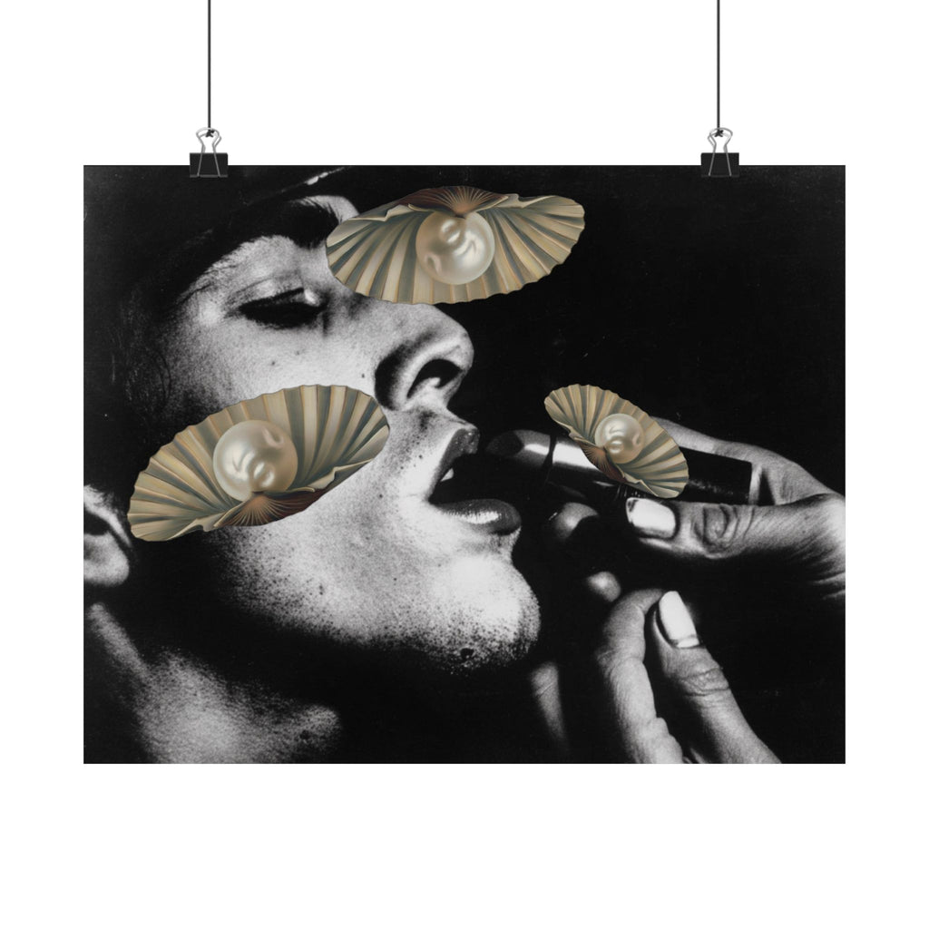 Diet Noir, Pearls. No. 5 | Printed Matte Poster. 2026. Matte Poster | Black & White Portrait Art