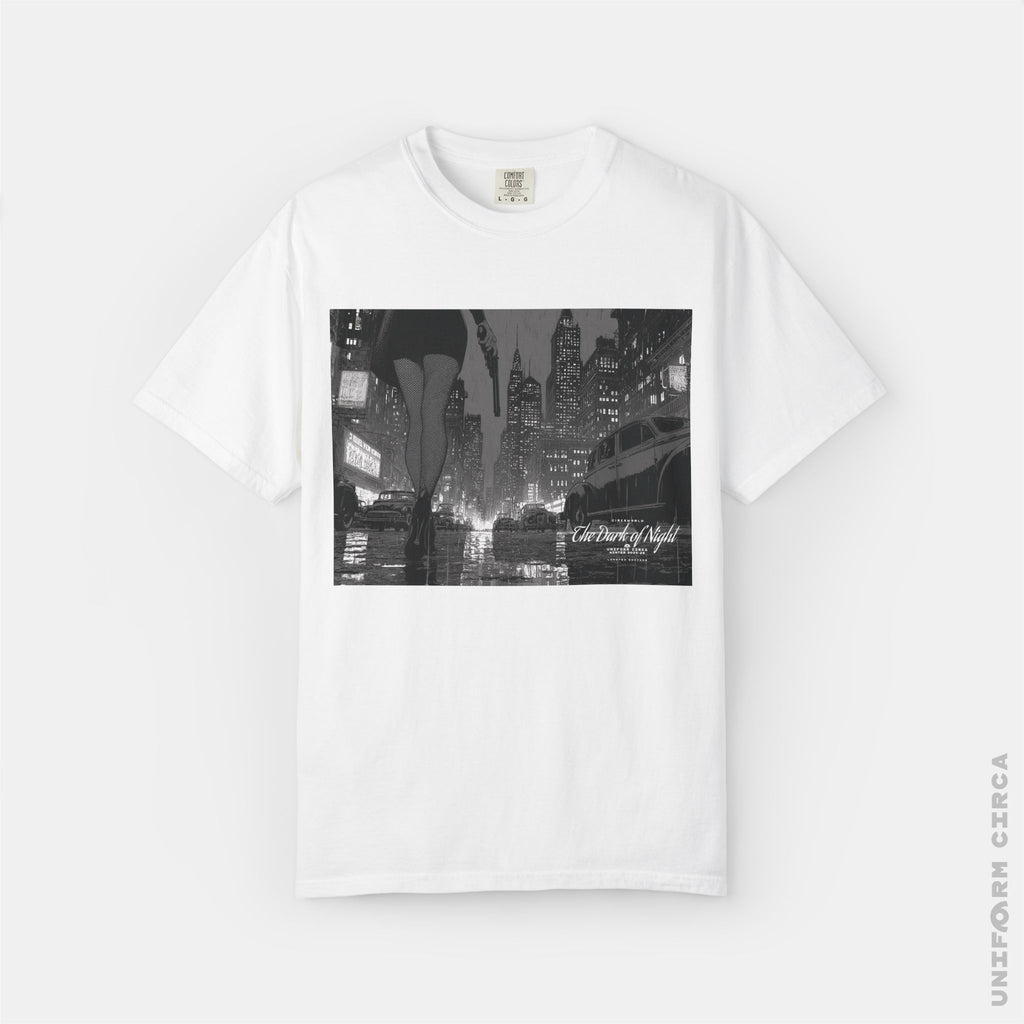 LA FEMME 1 - Crewneck T-Shirt | 100% Cotton | Designed & Printed in California _ UNIFORM CIRCA _Navy