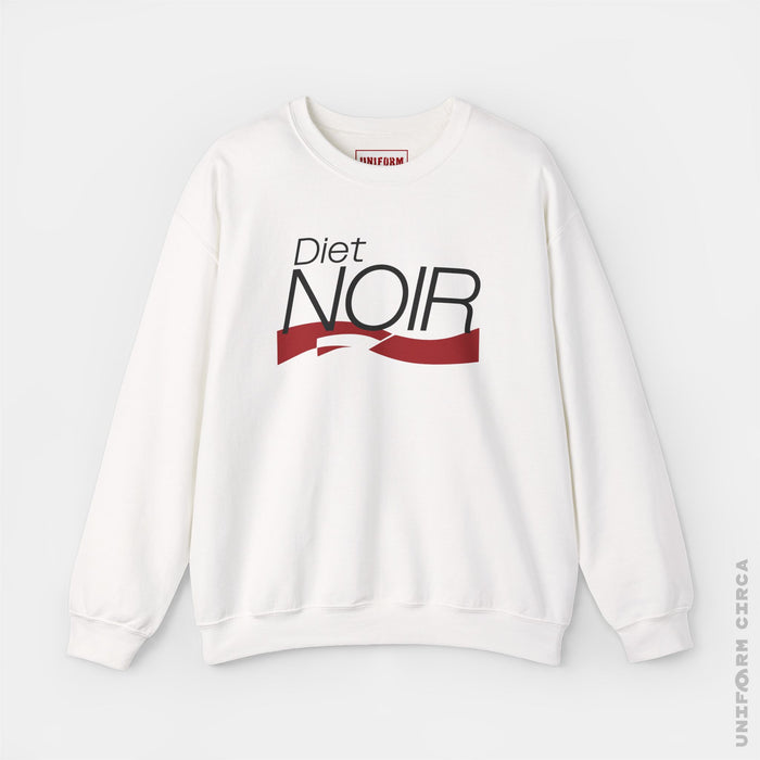 DIET NOIR (Blanc) | Crewneck Sweatshirt | 100% Cotton | Designed & Printed in California