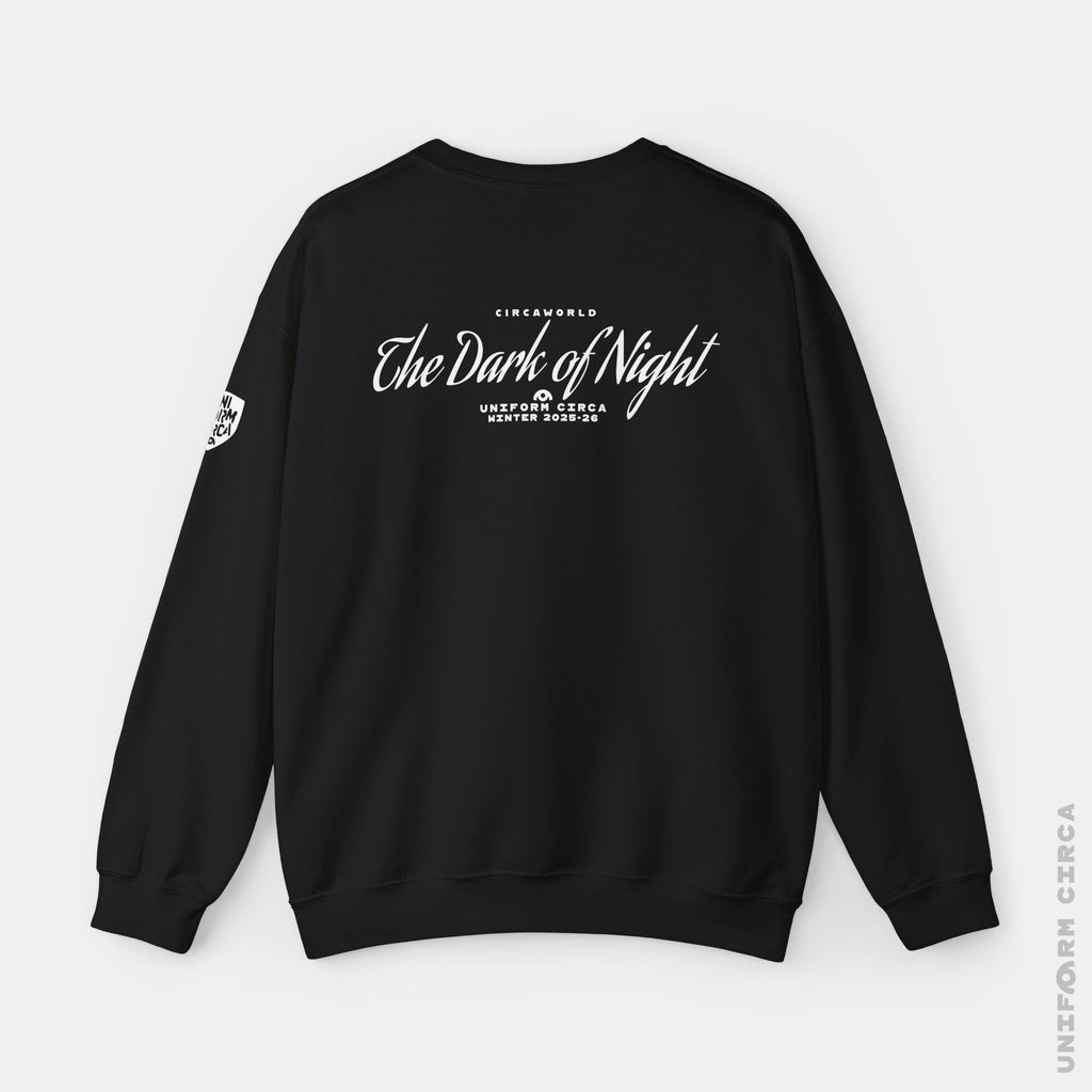 NOIR MARK 1 | Crewneck Sweatshirt | 100% Cotton | Designed & Printed in California | Printed White