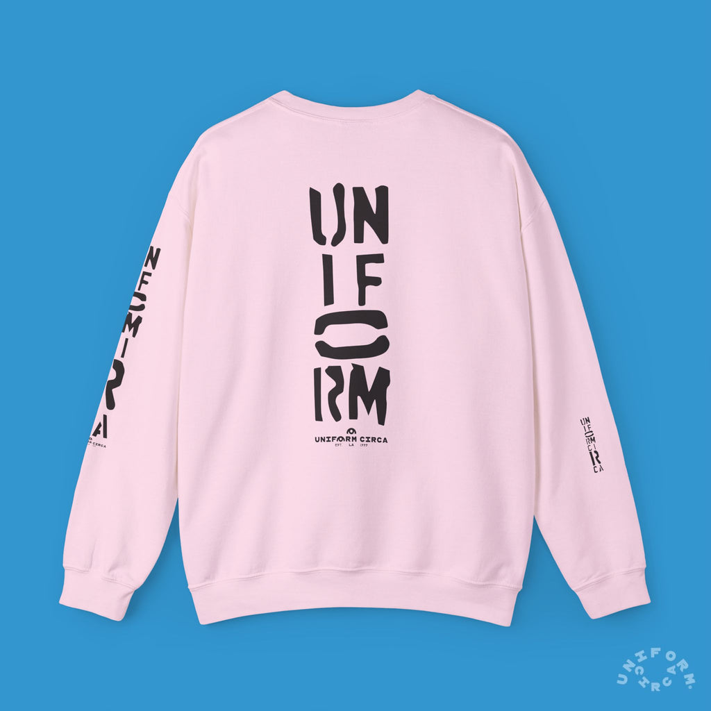 FOUNDATION MARK | CREWNECK SWEATSHIRT | Printed Black