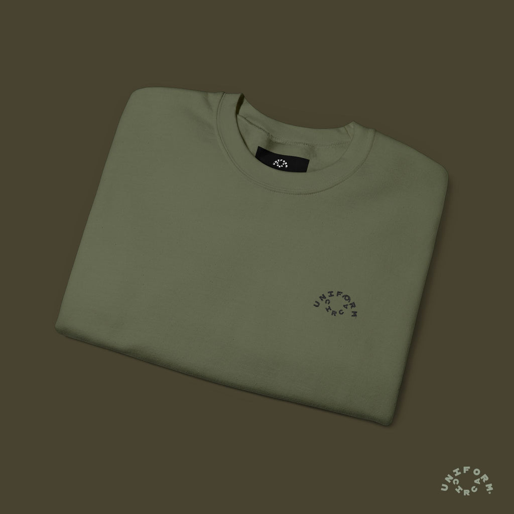 OCULUS LOGO CREWNECK SWEATSHIRT | Black Embroidery