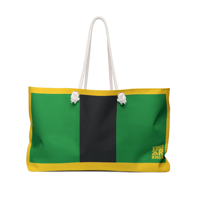 THE MAX BAG | Vibrant Green,  Yellow & Black Weekender Bag - Stylish Travel Tote, Gym Bag, Beach Bag, Personalized Gift, Spacious Weekend Accessories
