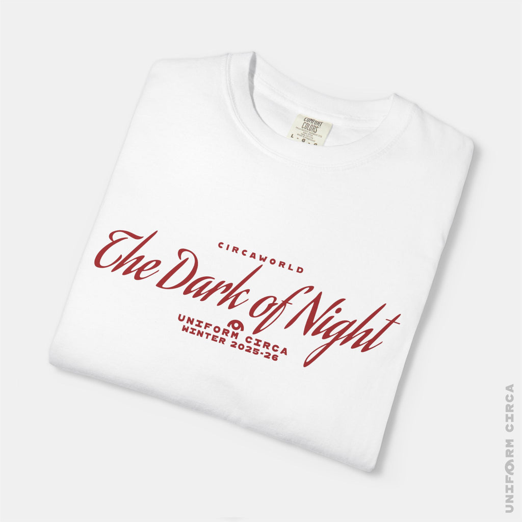 SCRIPT 1 - Crewneck T-Shirt | 100% Cotton | Designed & Printed in California _ UNIFORM CIRCA_Red