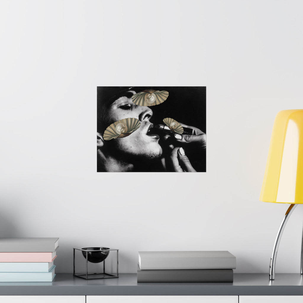 Diet Noir, Pearls. No. 5 | Printed Matte Poster. 2026. Matte Poster | Black & White Portrait Art