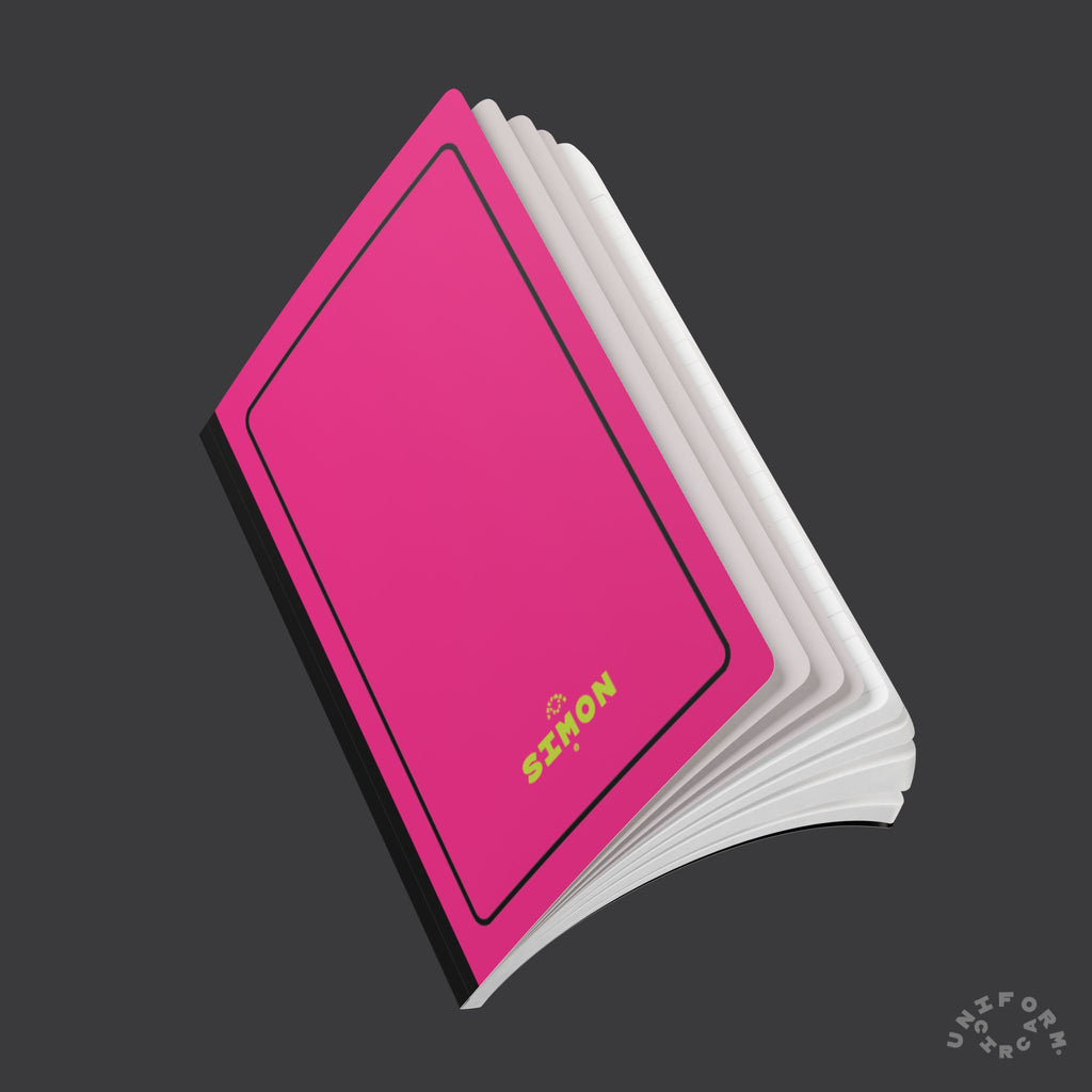 SIMON (LINED) NOTE & SKETCH JOURNAL | Hot Pink/Acid Green/Black