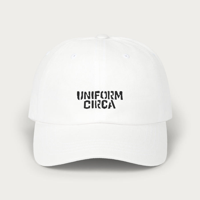 UNIFORM CIRCA Wordmark Origin | Dad Cap | Embroidered Black