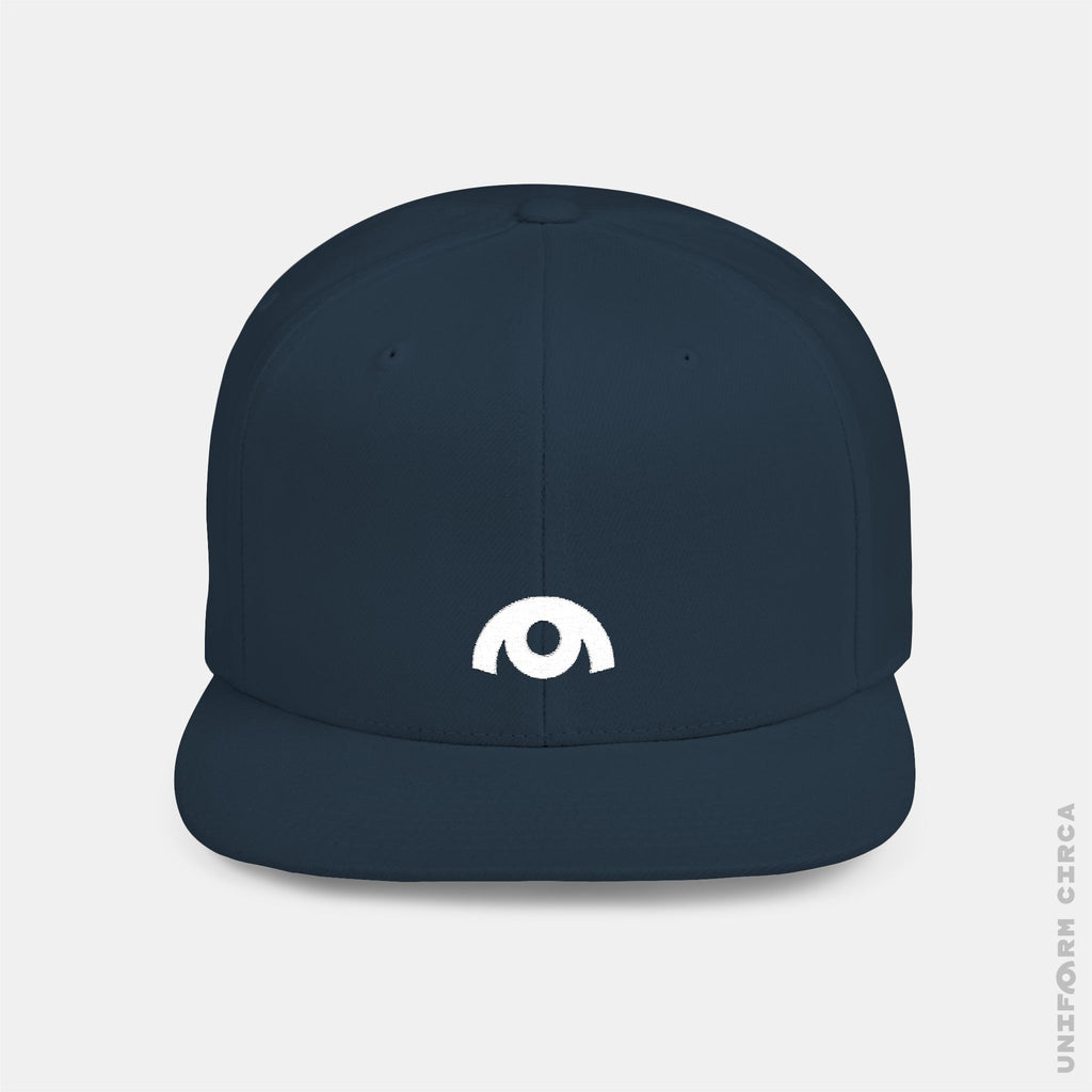 OYSTER LOGO HAT | White Stitch | Flat Bill Snap Back