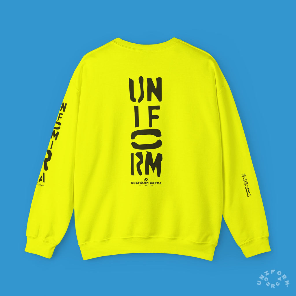 FOUNDATION MARK | CREWNECK SWEATSHIRT | Printed Black