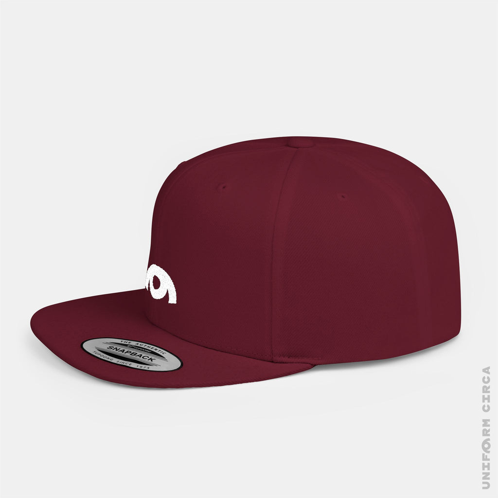 OYSTER LOGO HAT | White Stitch | Flat Bill Snap Back