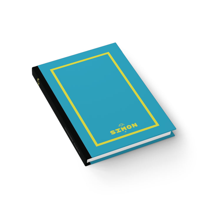 SIMON | JOURNAL & NOTEBOOK | Hardcover Blank Pages 5"x7" | Robin's Egg Blue & Acid Green