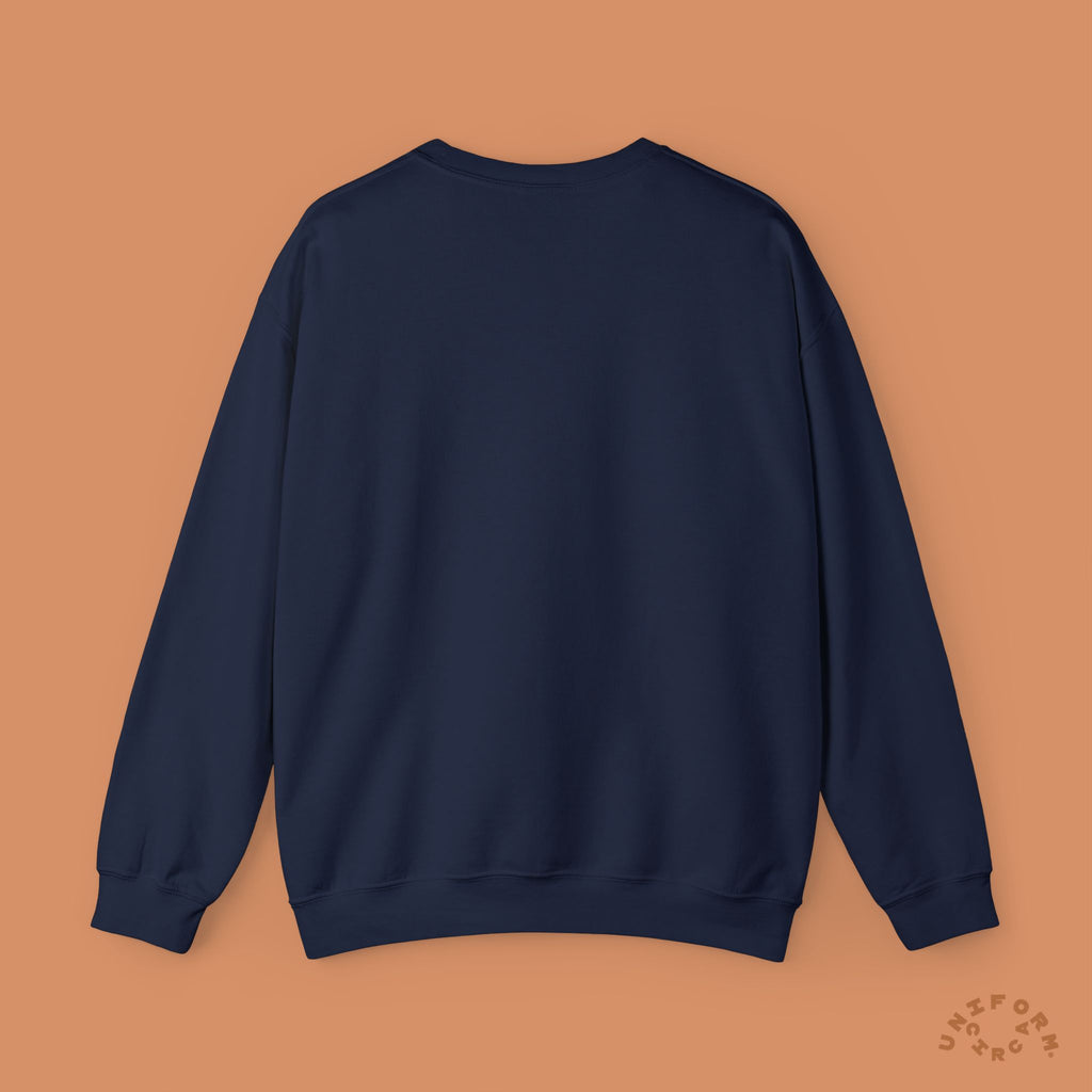 UNIFORM ARC CREWNECK SWEATSHIRT | Red Stitch Embroidery