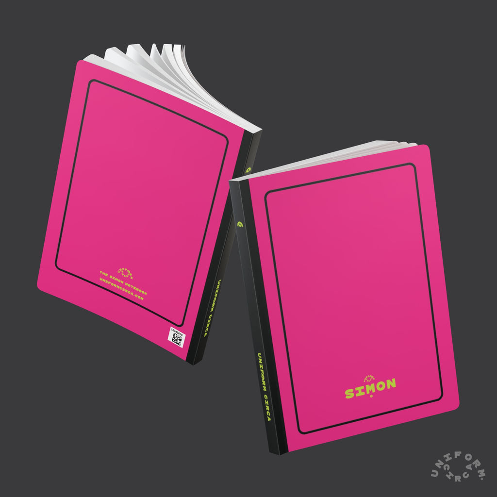 SIMON (LINED) NOTE & SKETCH JOURNAL | Hot Pink/Acid Green/Black
