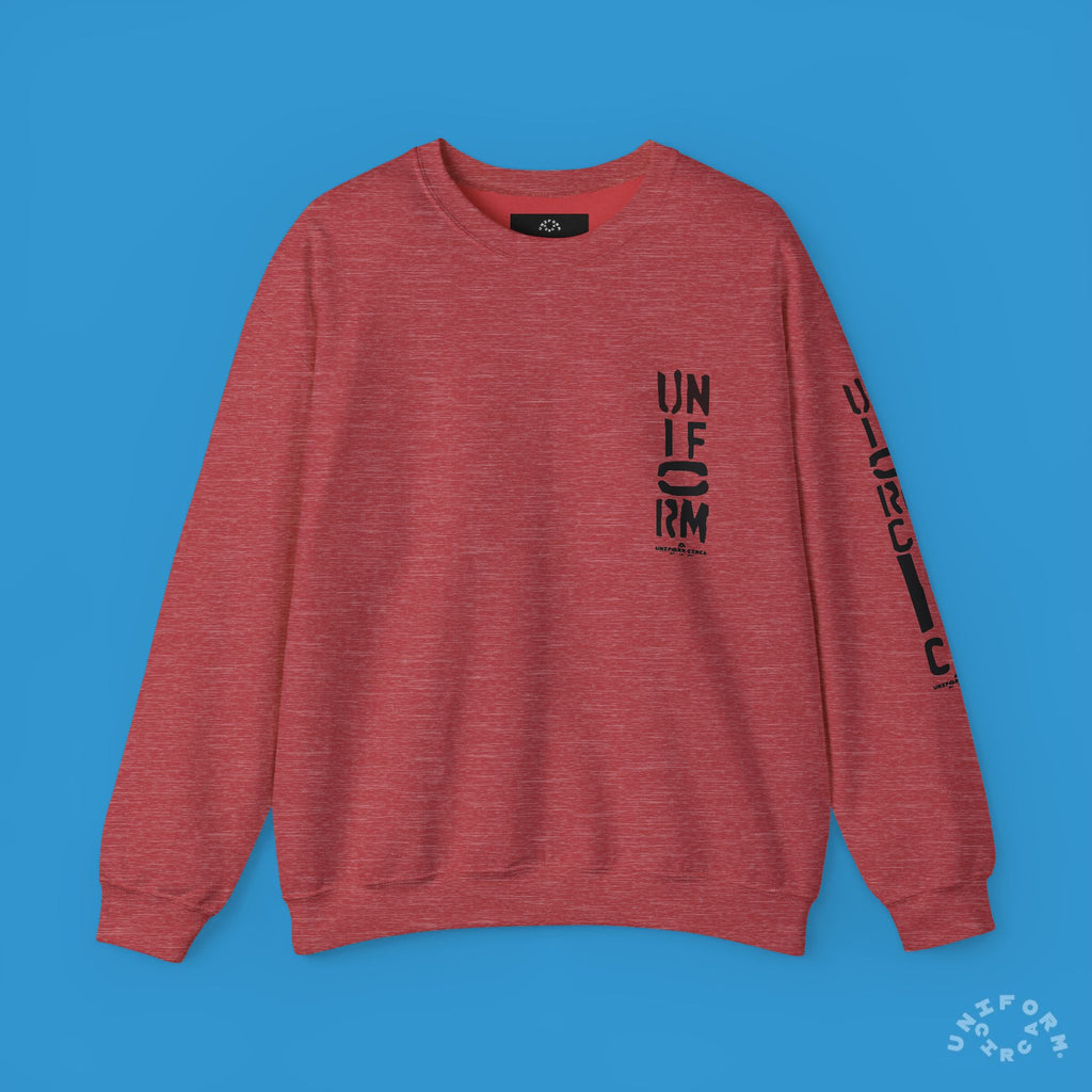 FOUNDATION MARK | CREWNECK SWEATSHIRT | Printed Black
