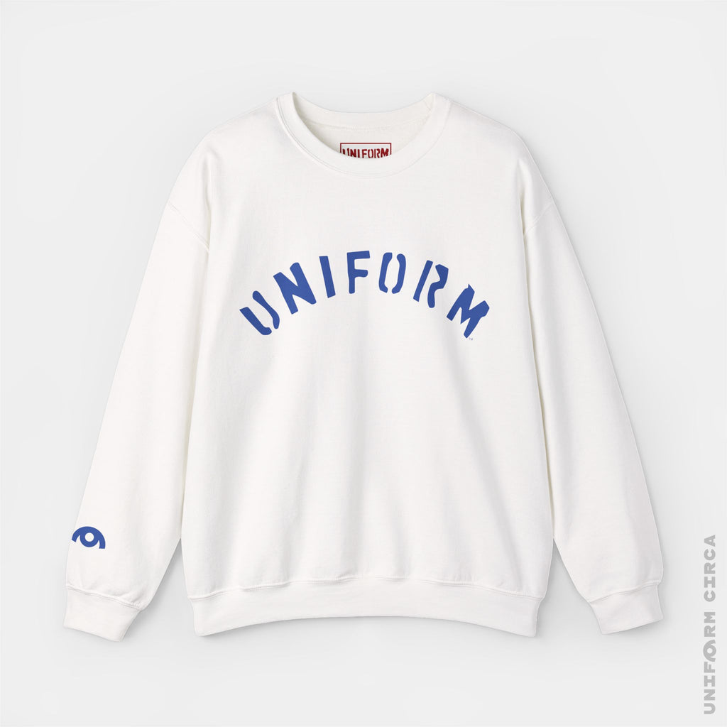 ARC UNIFORM STANDARD | Crewneck Sweatshirt | 100% Cotton | Designed & Printed in California | Printed Blue