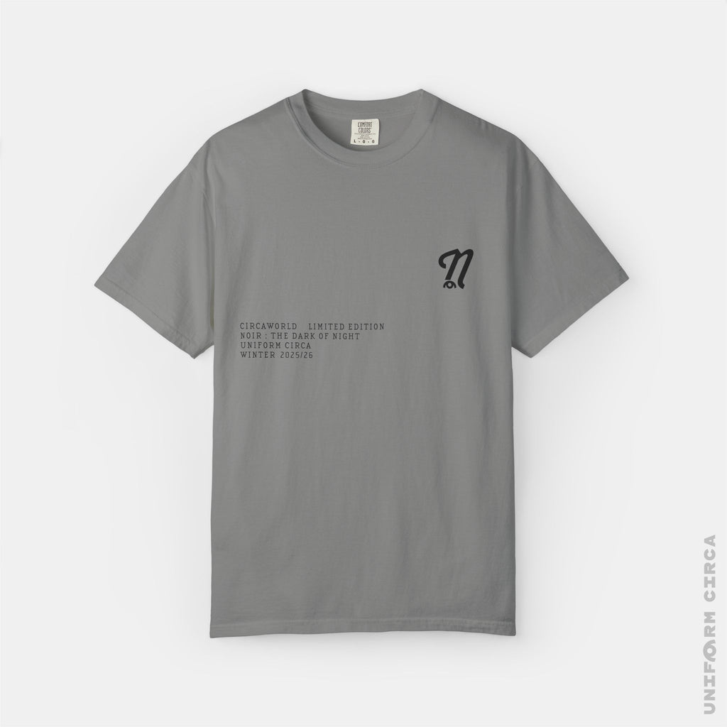 N BADGE NOIR COLLECTION T | Crewneck T-Shirt | 100% Cotton | Designed & Printed in California _ UNIFORM CIRCA _ Black