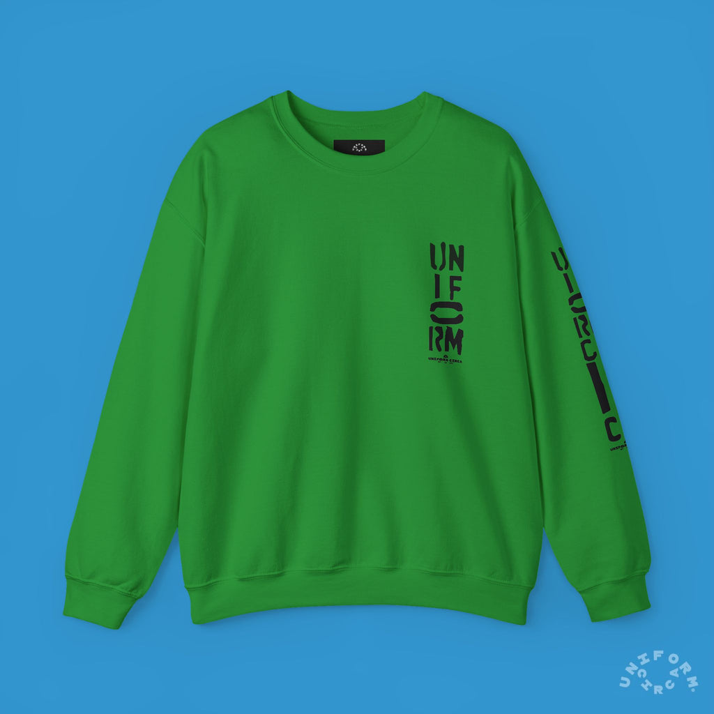 FOUNDATION MARK | CREWNECK SWEATSHIRT | Printed Black