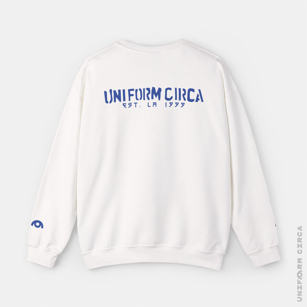 ARC UNIFORM STANDARD | Crewneck Sweatshirt | 100% Cotton | Designed & Printed in California | Printed Blue