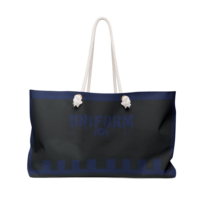 THE MAX BAG | Weekender Bag | 100% Polyester | Durable & Spacious | Navy/Black | Designed for Travel, Gym & Beach