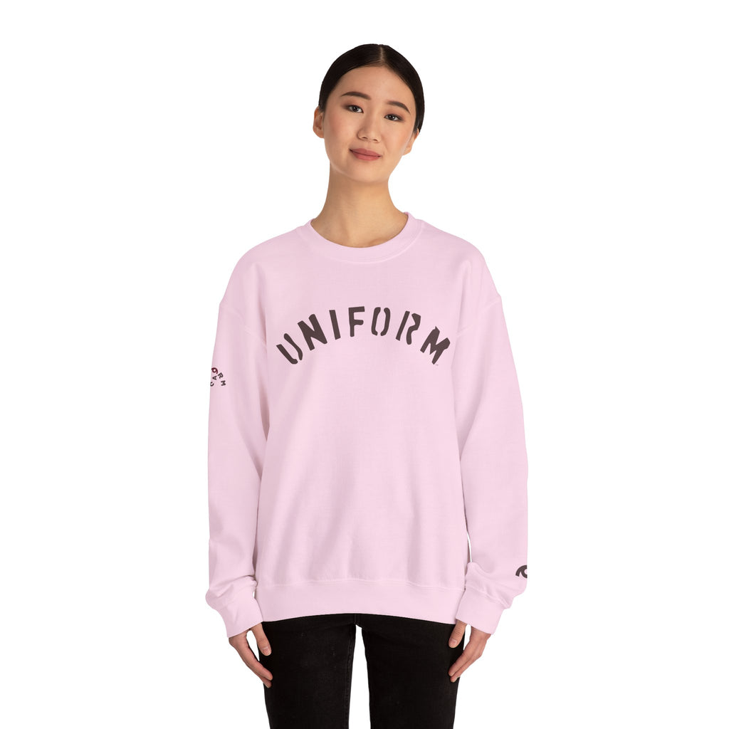 ARC UNIFORM CREWNECK SWEATSHIRT | PRINTED MOCHA