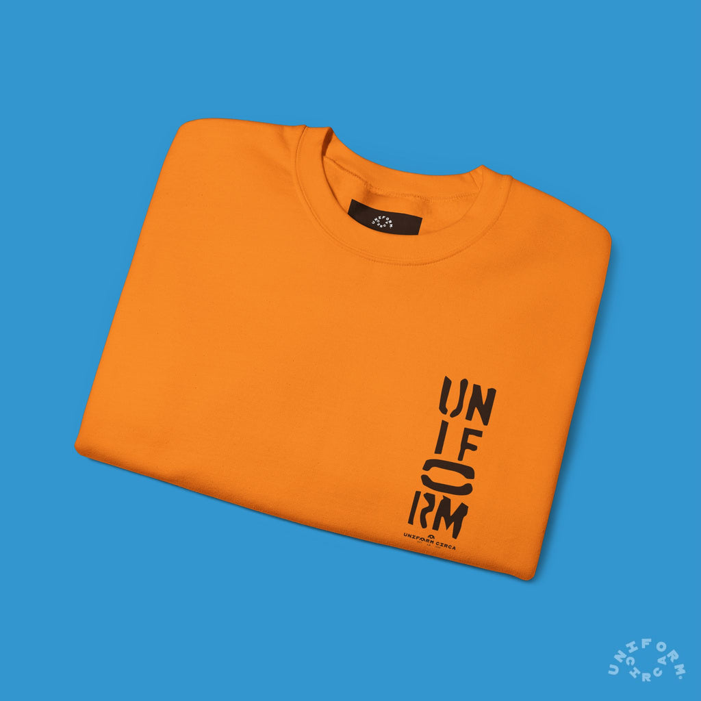 FOUNDATION MARK | CREWNECK SWEATSHIRT | Printed Black