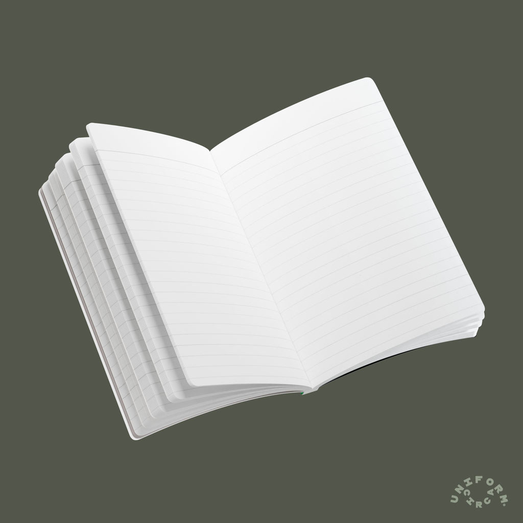 SIMON (SOFT COVER) NOTE & SKETCH JOURNAL | Black/White/Putting Green