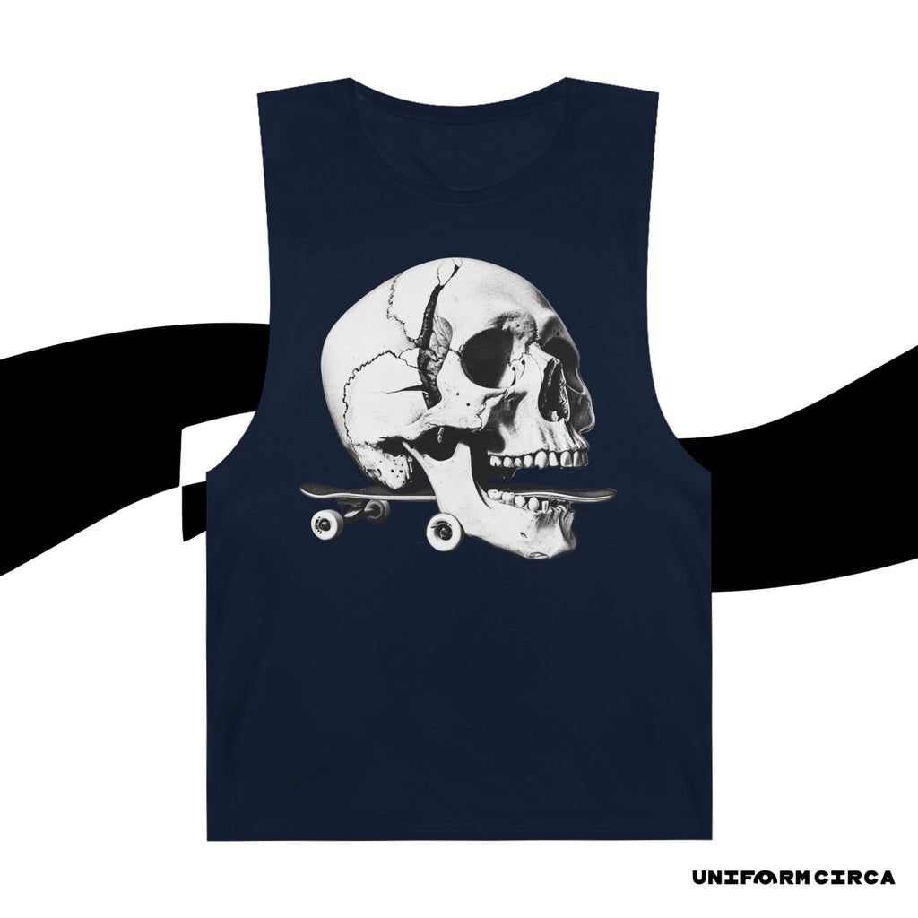 SKULL & BOARDS CREWNECK TANK | Printed
